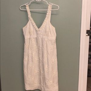 White Floral sun dress